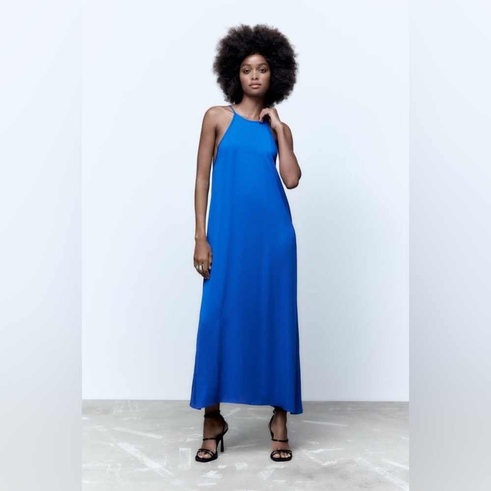 NWT Zara Flowy Midi Dress Size XS